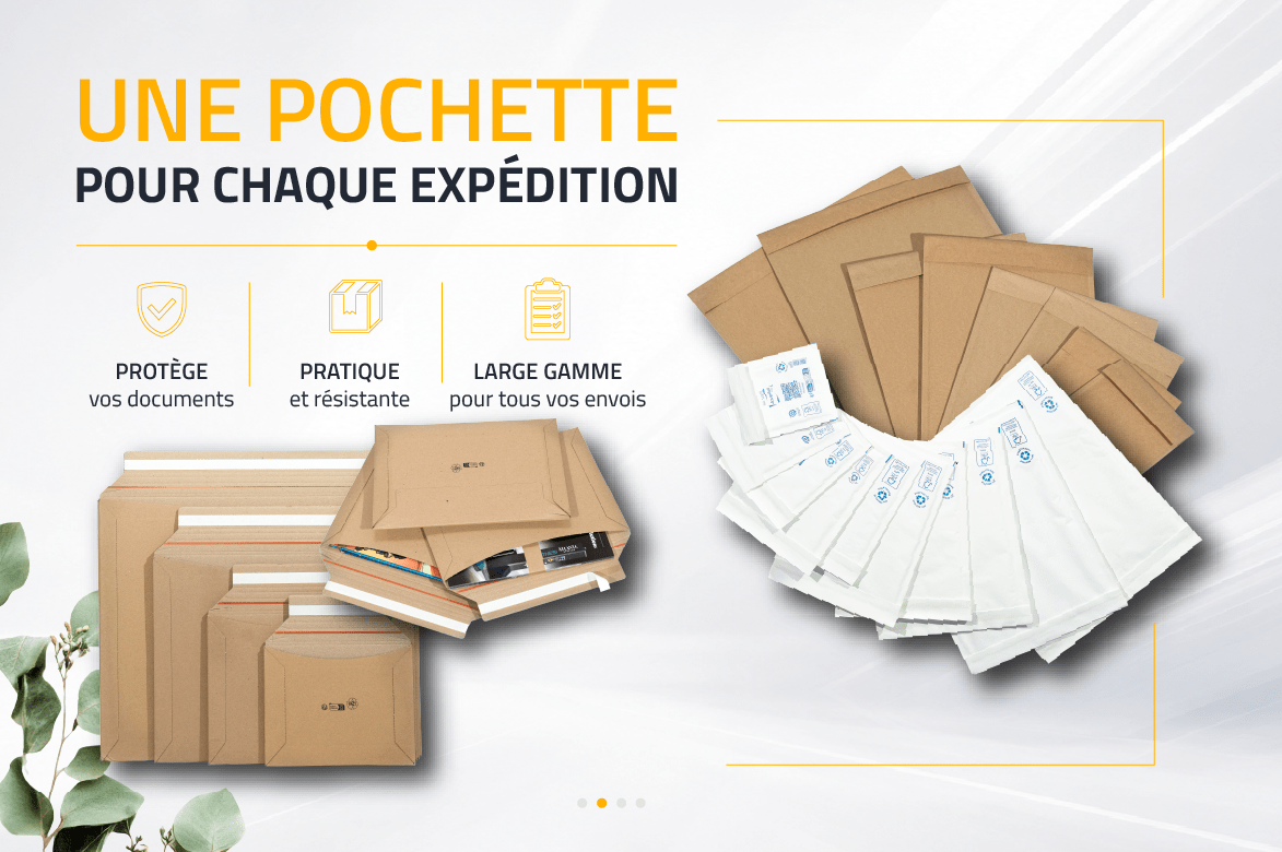 Des pochettes adaptées à chaque envoi