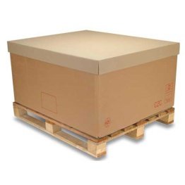 Caisses container triple cannelure avec rabats