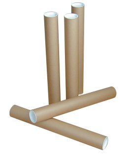 Tube carton avec bouchon